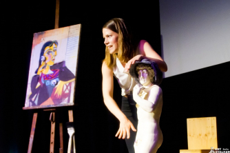 "Mona Lisa ohne Rahmen" mit Loretta Müller im Art Stalker Berlin
