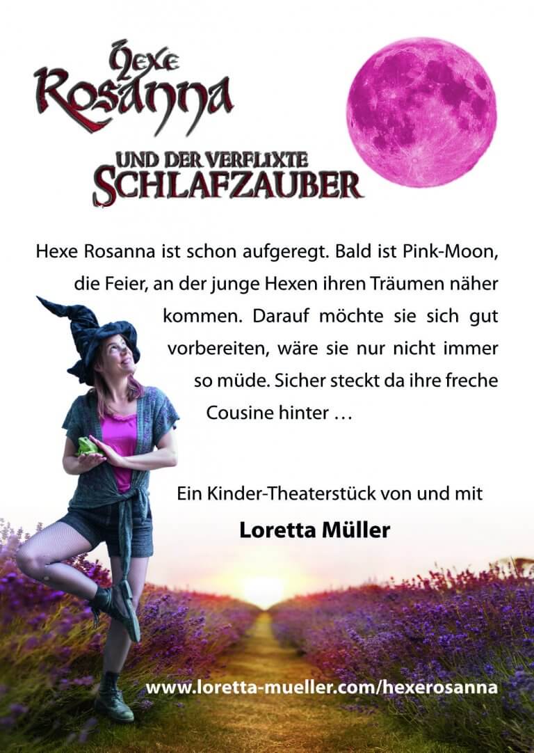 Hexe Rosanna und der verflixte Schlafzauber – das Kindertheater im Altstadttheater Köpenick mit Loretta Müller